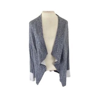 Cyrus Open Waterfall Lyn Sweater, M. Heather Grey
